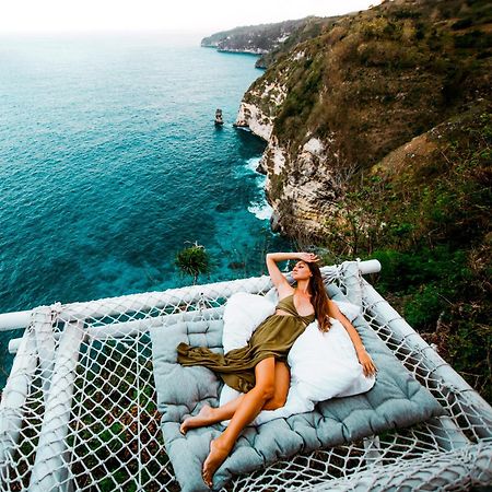 Tropical Glamping Nusa Penida Diamond Beach - Cliff Side Edge Polilit Eksteriør billede
