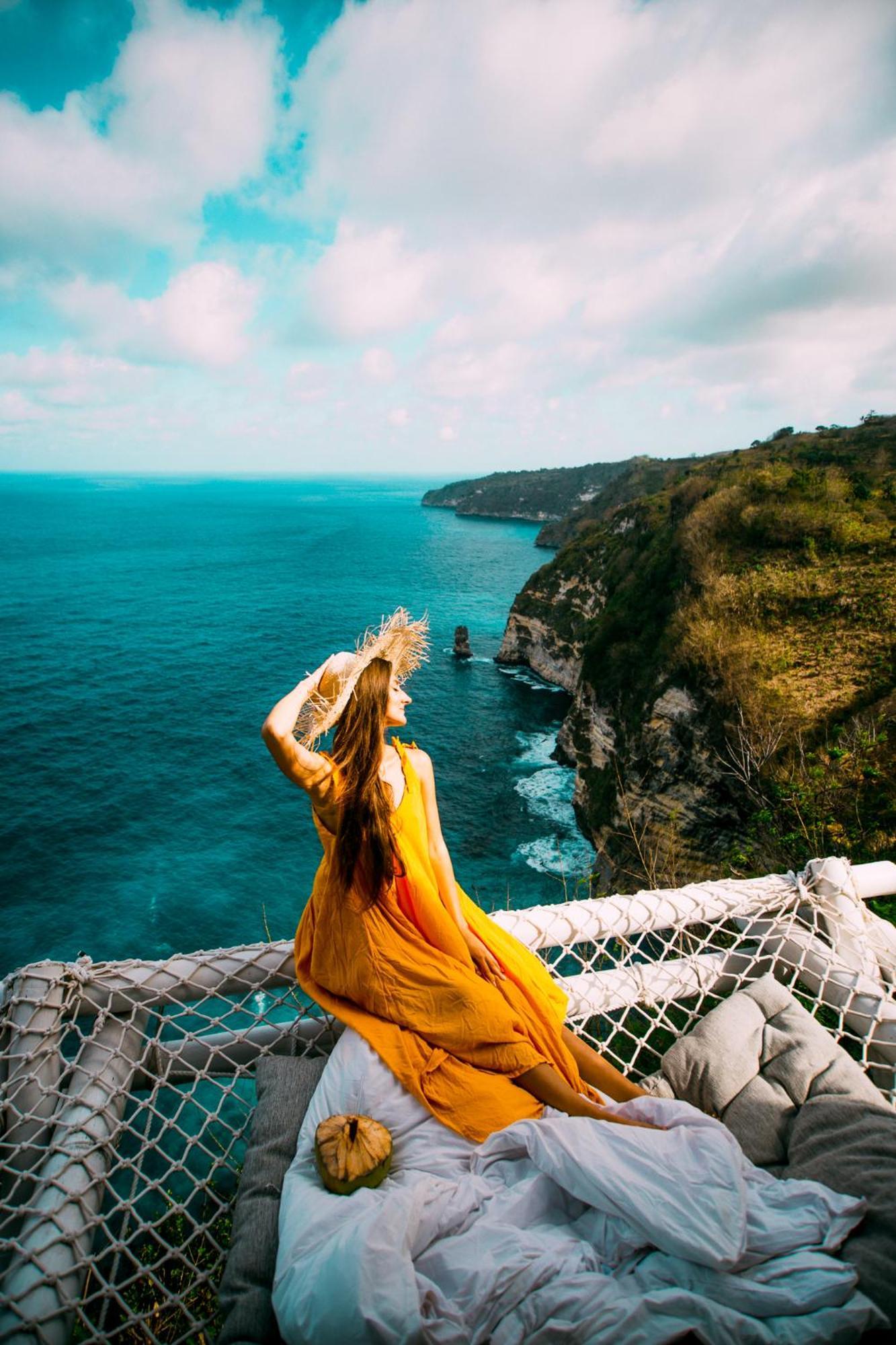 Tropical Glamping Nusa Penida Diamond Beach - Cliff Side Edge Polilit Eksteriør billede