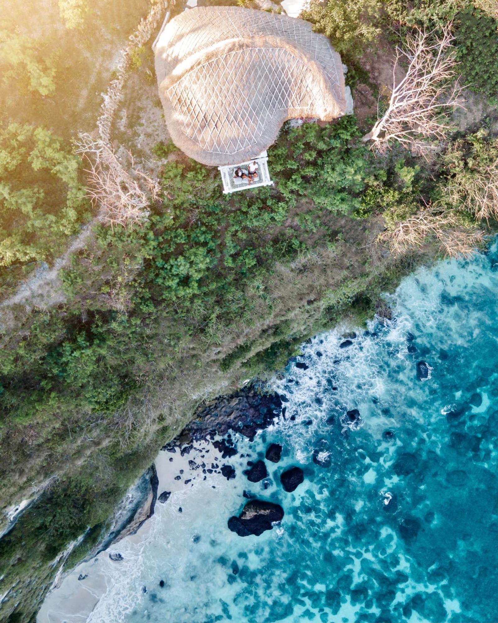 Tropical Glamping Nusa Penida Diamond Beach - Cliff Side Edge Polilit Eksteriør billede