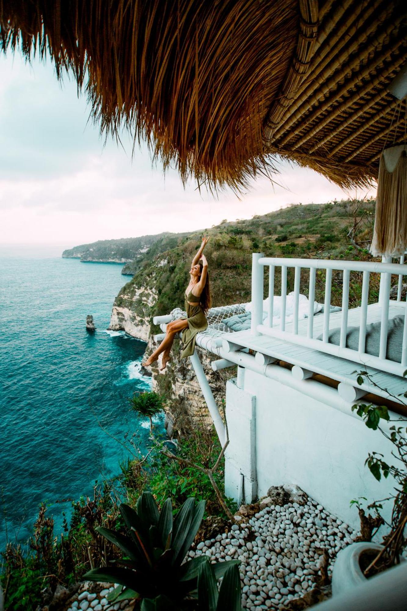 Tropical Glamping Nusa Penida Diamond Beach - Cliff Side Edge Polilit Eksteriør billede