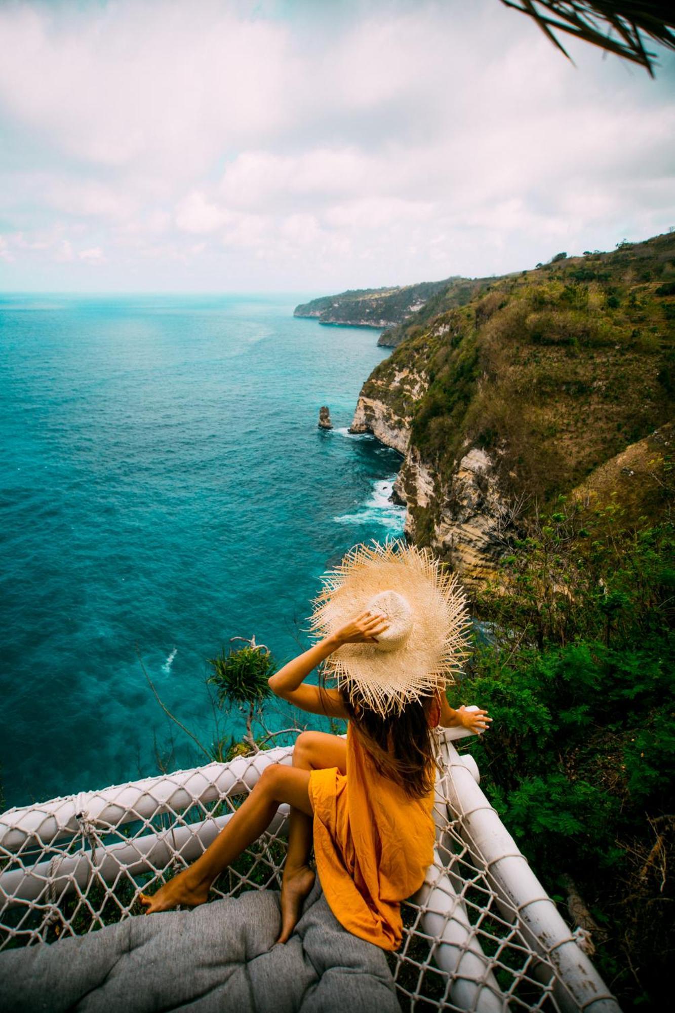 Tropical Glamping Nusa Penida Diamond Beach - Cliff Side Edge Polilit Eksteriør billede