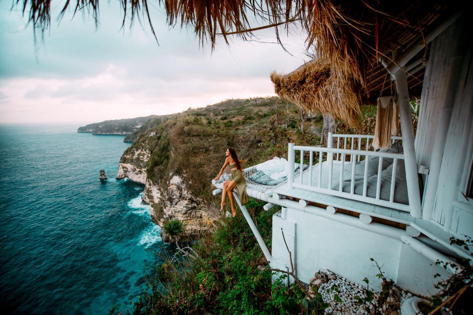 Tropical Glamping Nusa Penida Diamond Beach - Cliff Side Edge Polilit Eksteriør billede